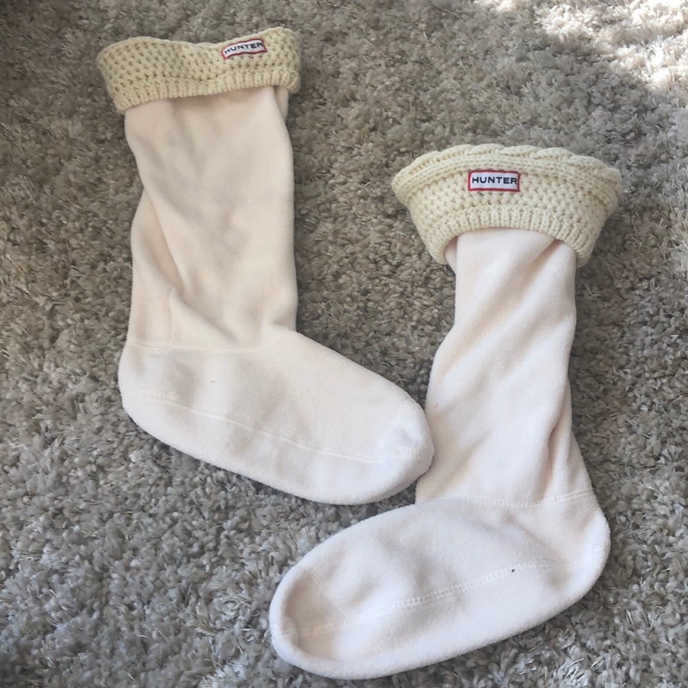 Hunter Socks - Cream - Worn once